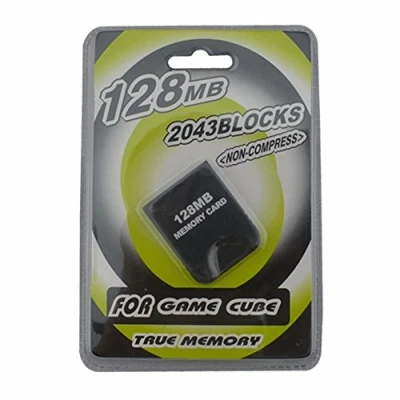 Immagine di Link e Scheda di Memoria da 128Mb ad alta Capacita Compatibile con la Console Nintendo Gamecube