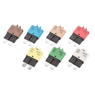 Immagine di Mintice 12V/24V 5A Manuale Reset Motore dell&#039;automobile Interruttore Lama Automatico in Linea portafusibili Protezione Stereo ripristina Il Fusibile