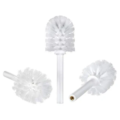 Immagine di KEUCO Edizione 400, testina di ricambio per scopino del WC, sostituibile, in set da 3 pezzi, 20,2 x 6,7 cm, colore bianco, produttore originale