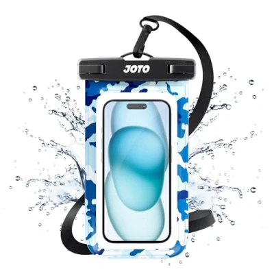 Immagine di JOTO Custodia Impermeabile Smartphone[30M/IPX8], Cover Subacquea per iPhone 15/14/13/12/11 Pro Max Mini XR XS SE, Galaxy A15/A54/A34/A25/S23/S24, Xiaomi Redmi 12/Note 13 Fino a 7,0&quot; 1 Pezzi