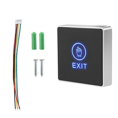 Immagine di Sistemi di controllo degli accessi Demeras Interruttore Luce a LED per porta, Porta Touch Uscita sblocco Pulsante Pannello interruttori
