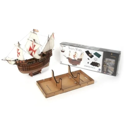 Immagine di Occre Santa Maria Kit di montaggio in legno e metallo scala 1:50 assemblaggio necessario codice 12010S
