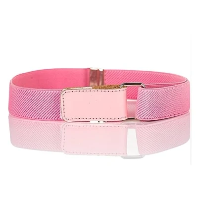 Immagine di Olata Cintura Elastica per Bambini, Regolabile, Chiusura a Strappo con Gancio 0 2 Anni. Rosa Chiaro