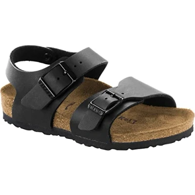 Immagine di Birkenstock NEW YORK Sandali per bambini, Taglia: 27, Black Finta pelle di alta qualità