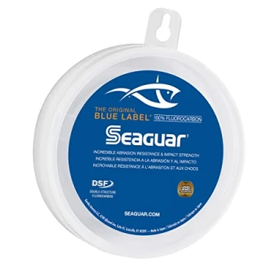 Immagine di Seaguar Etichetta Blu, Fluorocarbonio Unisex, Trasparente, 40 Pounds/50 Yards