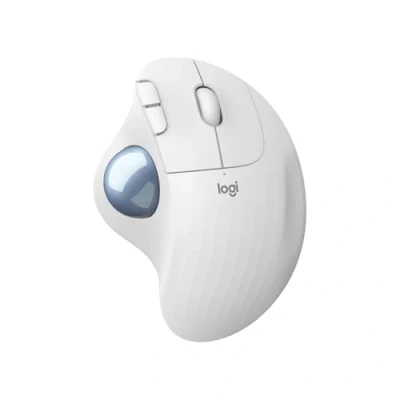Immagine di Logitech ERGO M575 Trackball Senza fili (radio) Ottico Bianco 5 Tasti 2000 dpi Ergonomico
