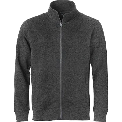 Immagine di CLIQUE Felpa con cerniera zip e cappuccio Uomo Classic Hoody Full Zip, in cotone, costine elasticizzate, tasche esterne, per trekking, escursione, viaggio, tempo libero (blu melange L)