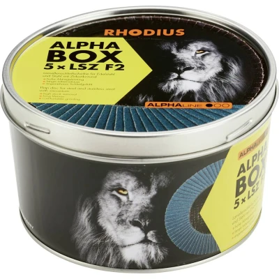 Immagine di Rhodius 209317 LSZ F2 BOX Disco con falde Diametro 125 mm Ø foro 22.23 5 pz.