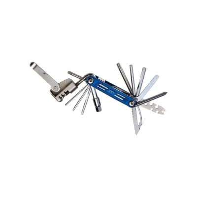 Immagine di BBB Cycling Strumento multifunzione per bici Primefold Funzioni 9 in 1 Piastre laterali alluminio anodizzato resistente Accessori biciclette XL Argento
