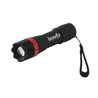 Immagine di kwb LED Torcia Tactical Zoom 948190 (SuperHell, su una funzione di messa a fuoco regolabile ad anello rotante, cinturino mano)