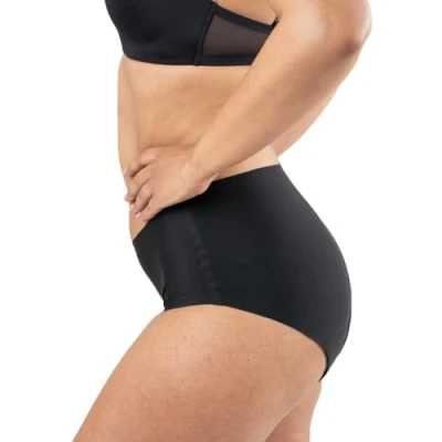 Immagine di MoliCare lady Mutande Lavabili per Incontinenza e Mestruali da Donna, Taglia M, Tiene fino a 4 Tamponi, 60 C, Senza Biocidi, Oeko Tex, Asciugabili in Asciugatrice, Nero