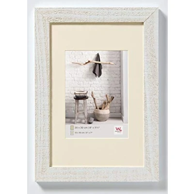 Immagine di walther design bianco polare 40 x 50 cm con passe partout, Home Cornice in legno HO050V