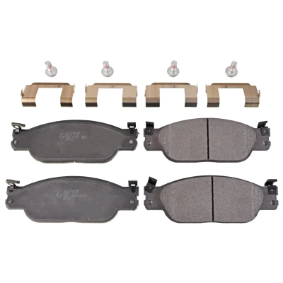 Immagine di BLUE PRINT ADJ134238 Kit pastiglie freno Assale anteriore con materiale di fissaggio JAGUAR: S Type