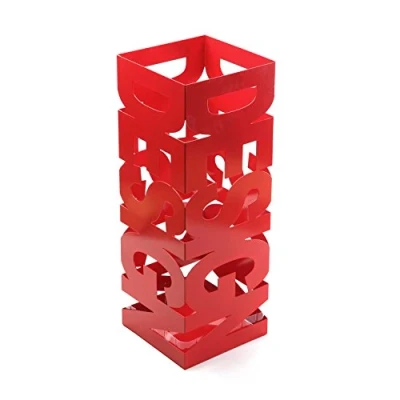 Immagine di VERSA Design Portaombrelli per Ingresso, Corridoio, Camera, Giardino. Piccolo e Moderno, Misure (A x L l) 52 19 cm, Metallo, Colore Rosso