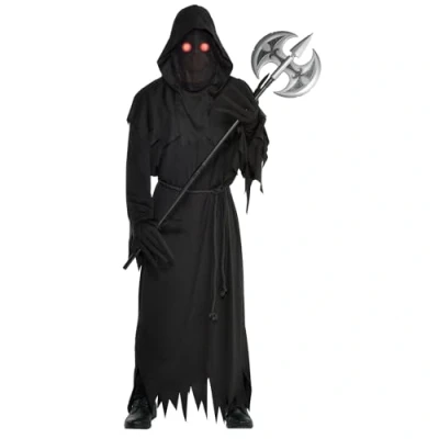 Immagine di amscan Costume Glaring Reaper con Occhi a LED di Dimensioni Standard