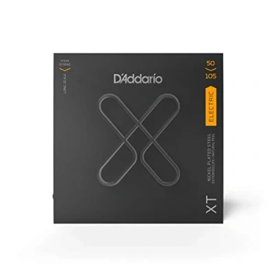 Immagine di D&#039;Addario XTB50105, XT Corde in Acciaio Placcate al Nickel per Basso, Scalatura Media, 50 105