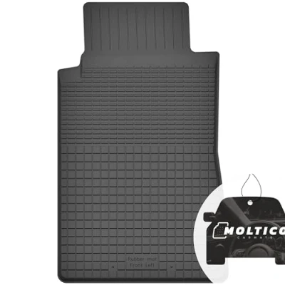 Immagine di Conducente Tappetini Auto in Gomma con un Bordo Set 1 Pezzi per Impermeabile di Tappeti Adatti Mercedes SLK R172 2011 2019