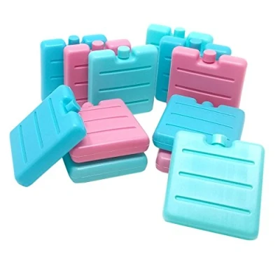Immagine di ToCi Piccole mattonelle frigo in blu, fucsia e verde, per la borsa il contenitore merenda, 12