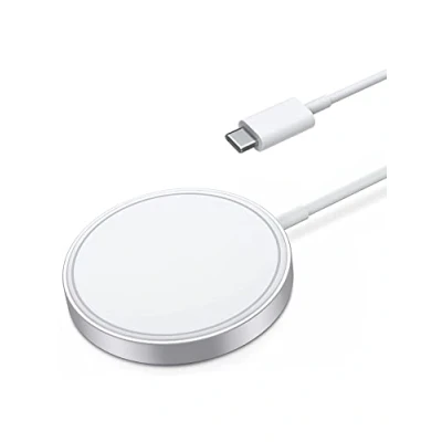 Immagine di Case Logic Apple Caricatore Wireless Magnetico,Caricabatterie MagSafe Certificato MFi 15W Caricabatterie Rapido Magnetico Compatibile con iPhone 14/13/11/X/XR/8 serie,AirPods Pro 2/1,ecc,bianco,AA