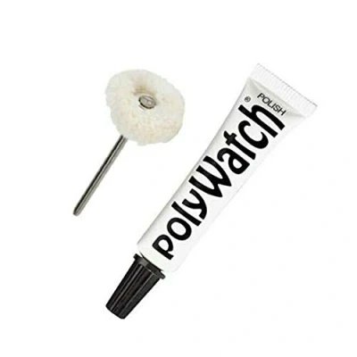 Immagine di PolyWatch Strumento per rimuovere i graffi in plastica orologi, con cordino lucidatura morbida
