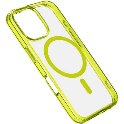 Immagine di Cellularline ICONIC MAG Backcover per cellulare Apple iPhone 16 Pro Lime Compatibile con MagSafe