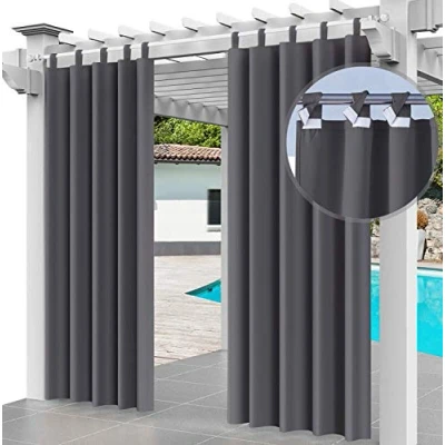 Immagine di Ferocity Tenda per esterni impermeabile SET 2x 220 x 155 cm patio portico anteriore pergola giardino cortile balcone (2 pezzi) Grafite [129]