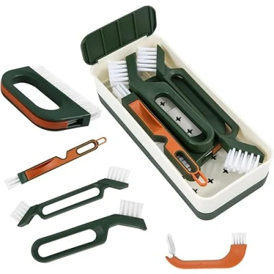 Immagine di 7 in 1 Spazzola per Pulizia di Fughe e piastrelle, la delle Fessure, Pulisci Pavimenti, Cucina, Bagno, Scanalature Porte