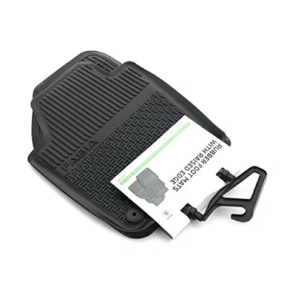 Immagine di 6 V1061551 Tappetini in Gomma 2 X davanti Original All Weather NERO CON SCRITTA