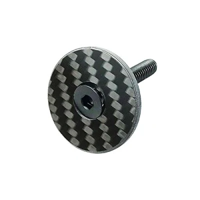 Immagine di A Head Set di sterzo in carbonio, 1 1/8&quot; con vite titanio lucido, lucido