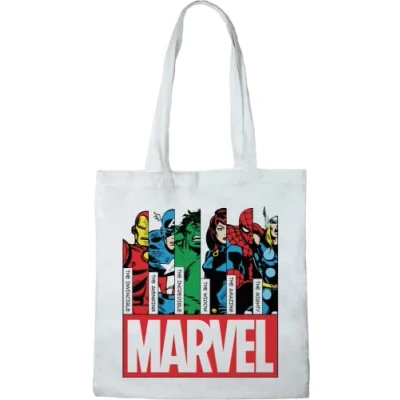 Immagine di Marvel Borsa unisex Bwmarcobb002, bianco, 38 x 40 cm, Utility