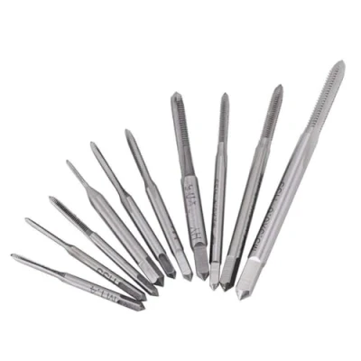 Immagine di Set di Rubinetti Metrici Maschiatura Filo Mini Rubinetto a Mano 10 Pezzi M1/​​M1.2/M1.4/M1.6/M1.7/M1.8/M2/M2.5/M3/M3.5
