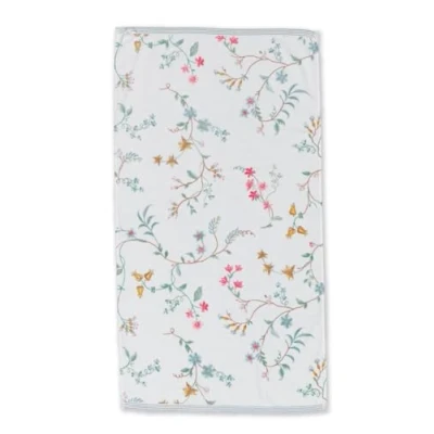 Immagine di Pip Asciugamano Les Fleurs, colore bianco, dimensioni: 50 x 100 cm