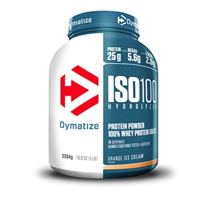 Immagine di Dymatize ISO 100 Hydrolyzed Orange Ice Cream 2264g Proteine del siero di latte idrolizzate e isolate in polvere