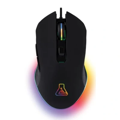 Immagine di THE G LAB Kult Helium USB Wired Gaming Mouse Sensore ottico da 800 a 3200 DPI, retroilluminazione LED 7 colori