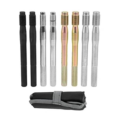 Immagine di Perno di Allineamento Ruota Set 8 Pezzi per Auto Lega Acciaio Strumenti Posizionamento Fissaggio M14x1,5/1,25 M12x1,5/1,25 la Maggior Parte del