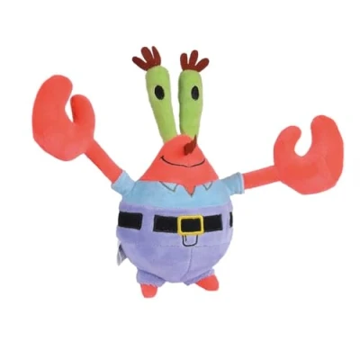 Immagine di Simba Peluche Mr Crab 20 cm, Spongebob, materiale morbido e piacevole, imbottitura 100% riciclata, licenza ufficiale al 100%, adatto a tutte le età (109491002KRA)