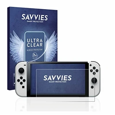 Immagine di savvies (6 Pezzi Pellicola Protettiva per Nintendo Switch OLED Modell Protezione Schermo Trasparente