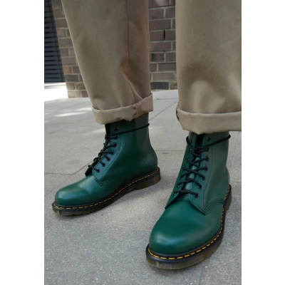 Immagine di Dr. Martens 1460 BOOT Stivaletti stringati, Taglia: 45, Green smooth Pelle