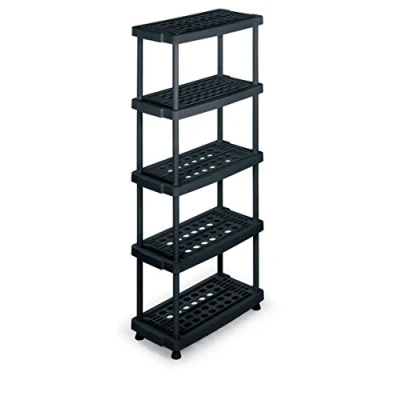 Immagine di Terry, Scaffale 8040 5, Modulare con 5 Ripiani, da Interno Esterno. Materiale: Plastica, Dimensioni: 79x39x176 cm