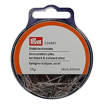 Immagine di Prym Spilli Acciaio temperato No. 8 EF Argento 0,60 x 34 mm, Lega, Taglia Unica