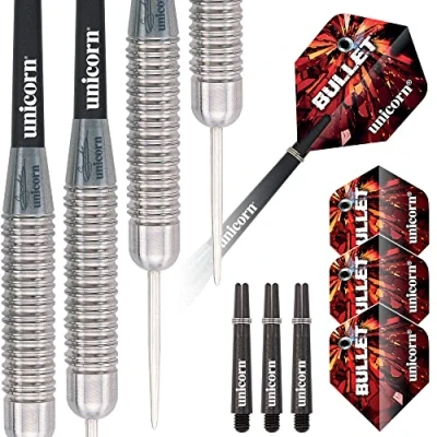 Immagine di Unicorn , Gary Anderson, Bullet, Player Endorsed Dart Set, Super Durable Stainless Steel, 24g