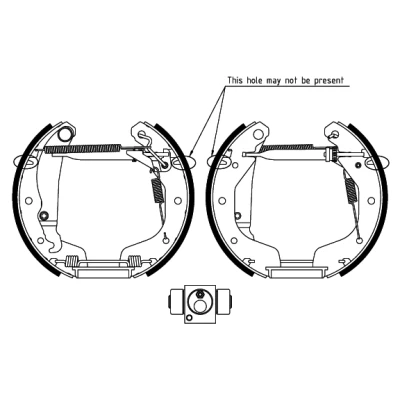 Immagine di TEXTAR Shoe Kit Pro 84058100 freno, Freno a tamburo con cilindretto regolatore/attuatore OPEL: Corsa C Hatchback, С Van