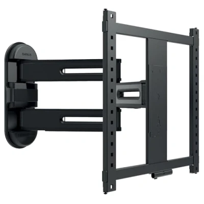 Immagine di SANUS Supporto da parete per TV Full Motion regolabile in altezza 32&quot; a 65&quot; Alza o abbassa 3 pollici dopo l&#039;installazione Massimizza la compatibilità con configurazione fasi