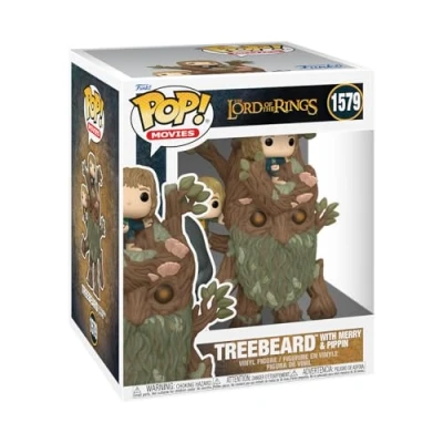 Immagine di Funko Pop! Super: LOTR Pippin Took Treebeard With Mary &amp; Pip Lord Of The Rings Figura in Vinile da Collezione Idea Regalo Merchandising Ufficiale Giocattoli per Bambini e Adulti