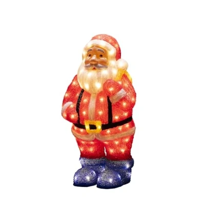 Immagine di Konstsmide 6247 103 figura acrilica ERP: G (A G) Babbo Natale Bianco caldo LED (monocolore) Rosso