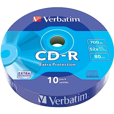 Immagine di Verbatim CD R 80MIN Datalife Protection, Confezione da 10