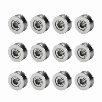 Immagine di V624ZZ Puleggia con Cuscinetto a Sfere Scanalatura V 10 Pezzi per Sistema di Movimento Lineare su Binario 4 * 13 6mm