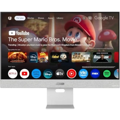 Immagine di ASUS ZenScreen MS27UC Monitor 27&quot;, Ultra HD IPS (3840x2160), HDMI, DisplayPort, Hub USB, Compatibile con Google TV e lo Streaming, 99% sRGB, Argento
