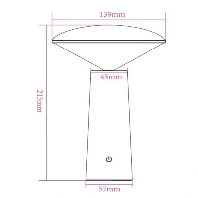 Immagine di Lucide LED da tavolo esterni Jive, accu, dimming, nero