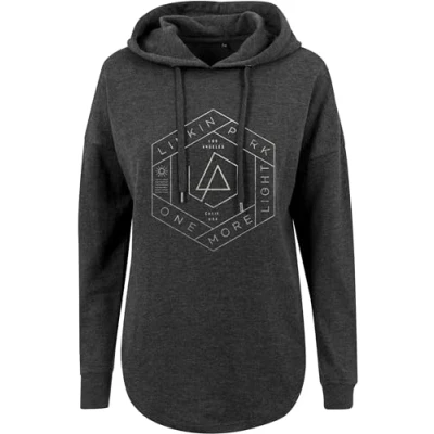 Immagine di Merchcode Linkin PARK OML Felpa con cappuccio, Donna, Taglia: Large, Charcoal